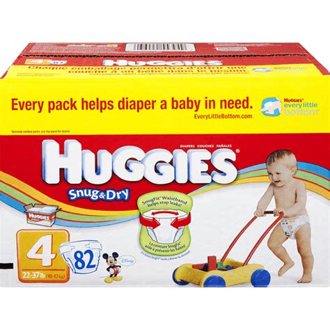 Huggies Snug And Dry Size 4 Disney Diapers 82 Ct Grocery Edwards Food Giant