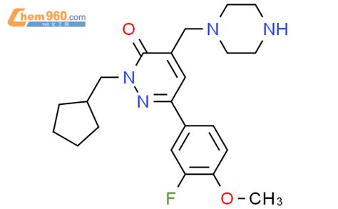 503824 56 4 3 2H Pyridazinone 2 Cyclopentylmethyl 6 3 Fluoro 4