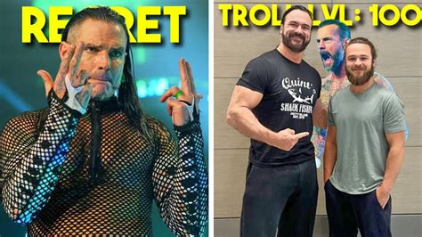 WWE Done With Star Drew Troll Lvl 100 Jeff Hardy Regrets Brock