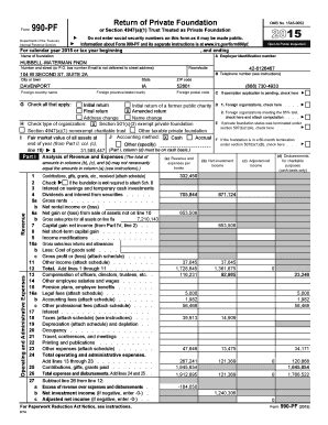 Fillable Online Pf Return Of Private Foundation Form Or Section