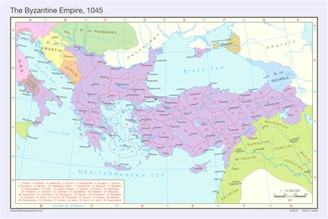 A Map Of The Ottoman Empire Showing Its Major Cities And Their