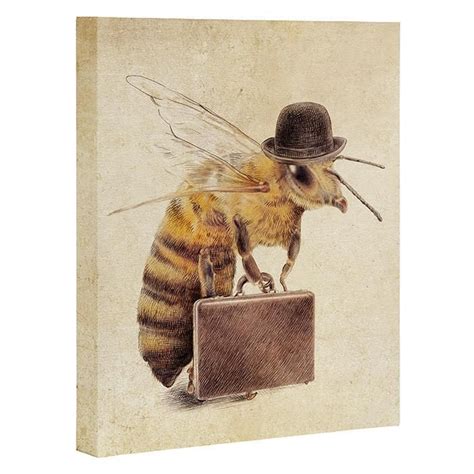 Eric Fan Worker Bee Art Canvas Deny Designs Home Accessories Canvas