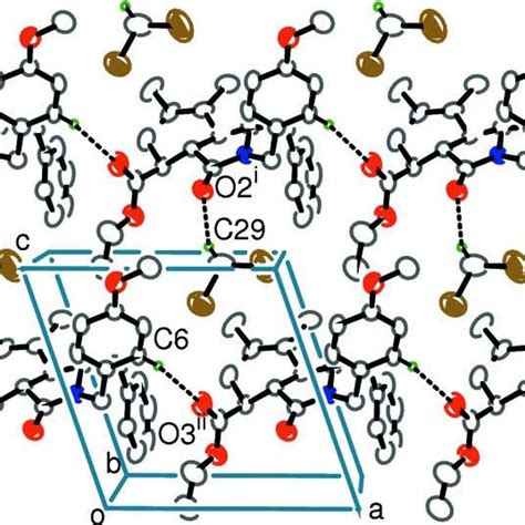 A Portion Of The Crystal Packing Showing One Dimensional Download Scientific Diagram