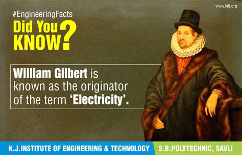 William Gilbert Is Known As The Father Of Electricity Magnetism Or