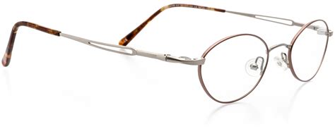 Optical Eyewear Oval Shape Metal Full Rim Frame Prescription Eyeglasses Rx Pewter Bronze