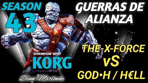 Season War Alliance Mcoc X Forc Vs Godh Hll One Shot Boss