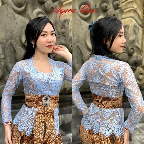 Jual Kebaya Bali Jadi Brokat Semi Prancis Metalik Sparkle Premium