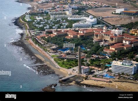 Faro De Maspalomas Lighthouse Costa Meloneras Gran Canaria Stock