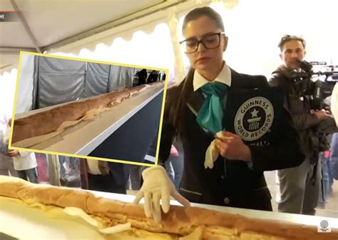 French Bakers Rise To The Occasion Worlds Longest Baguette Record Broken