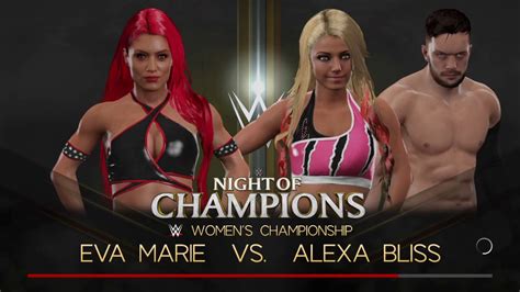 Wwe 2k17 Eva Marie Vs Alexa Bliss Wwe Womens Championship Youtube