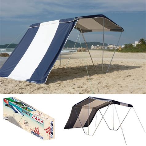 Kit Tenda Gazebo Poseidon Praia Camping Jardim 1 Lateral Zaka Em