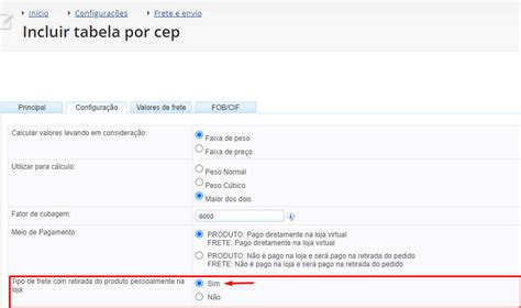 Como Configurar Tabelas De Frete A Retirar Tray Tecnologia Em