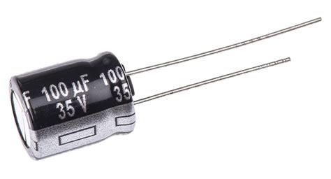 Panasonic 100μf Electrolytic Capacitor 35v Dc Through Hole Eeuta1v101 Rs Components Indonesia