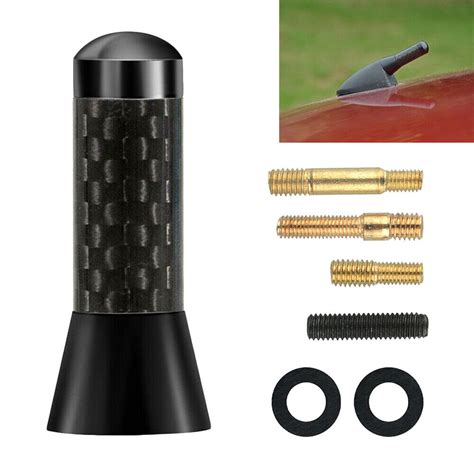 14 Inch Short Black Carbon Antenna Radio Amfm Mast For Jeep Compass 2007 2017 Ebay