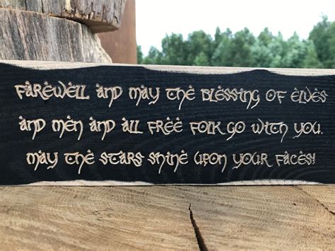 Tolkien Farewell Blessing Sign Lord Of The Rings Inspired Etsy