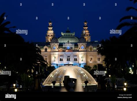 Monte Carlo Casino in Monaco at night Stock Photo - Alamy