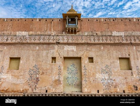 Palacio De Raja Man Singh En El Fuerte Amer En Jaipur Rajasthan India