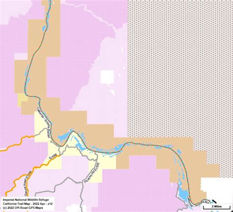 Imperial National Wildlife Refuge - California Trail Map