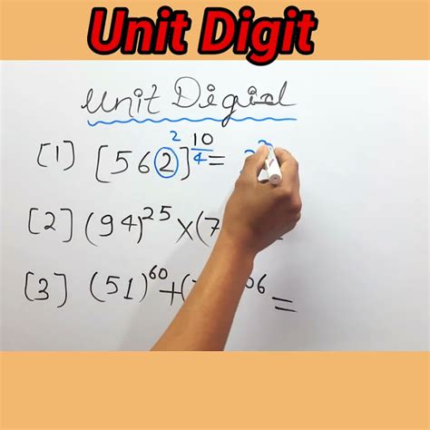 Unit Digit Tricks How To Find Unit Digit Of Any Numbershorts Unitdigit Youtubeshorts Youtube