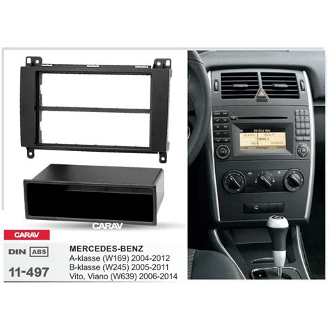 CARAV 11 497 Double Din Fascia For MERCEDES BENZ W169 W245 Vito Viano