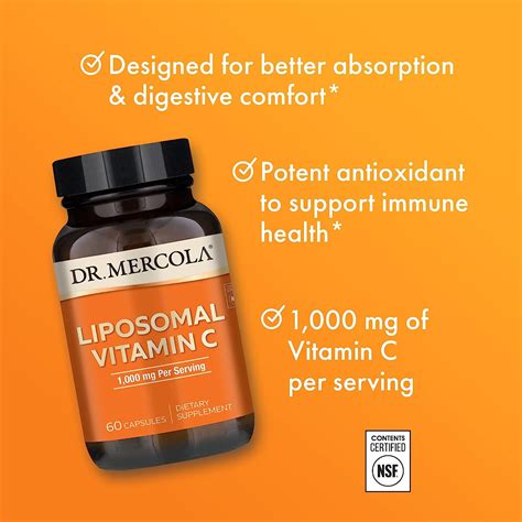 Dr Mercola Vitamina C Liposomal Mg Tienda Naturales