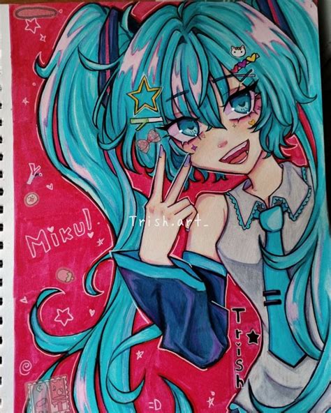 Miku X Mi Estilo En 2024 Bocetos Bonitos Dibujos Bonitos Dibujo Surf