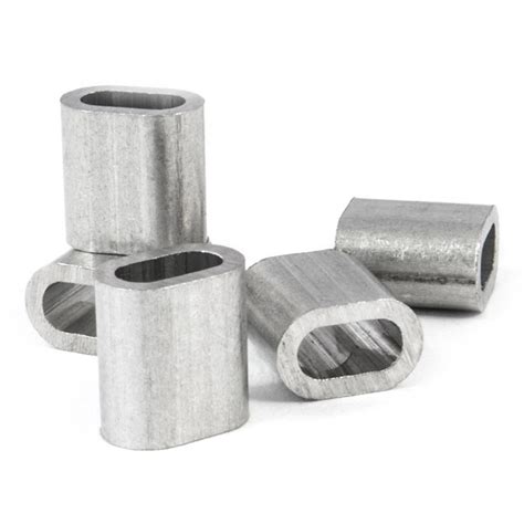 Seamless Swage En13411 3 Din3093 Aluminium Oval Sleeve Ferrules For