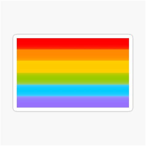 Lgbt Rainbow Flag Sticker By Sheriffbear Redbubble