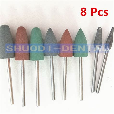 Dental Resin Base Acrylic Polishing Burs Kit Polish Polisher Rotary