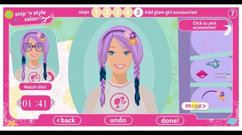 Barbie Snip And Style Hair Salon Games