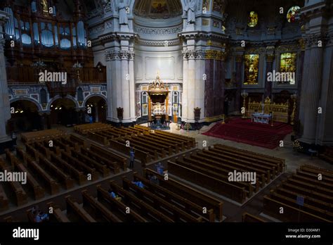 Berlin Cathedral (Berliner Dom). Interior Stock Photo - Alamy