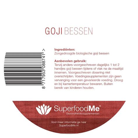 Biologische Goji Bessen Kopen 300 Gram Superfood4Me