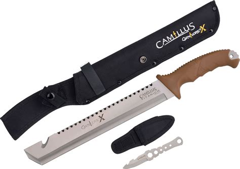 Camillus Carnivore X 12 Titanium Bonded Machete With 2 Fixed Blade