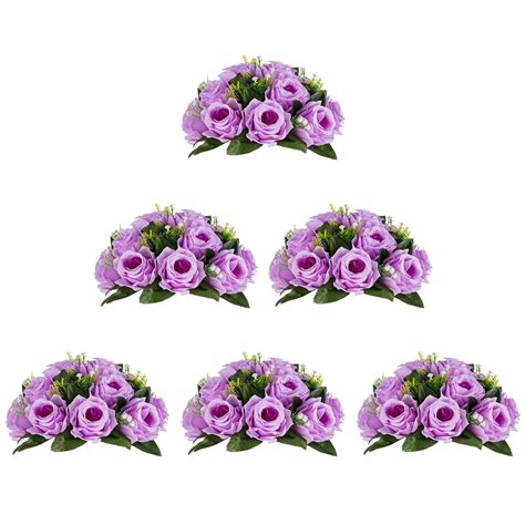 Blosmon Flower Kissing Balls Wedding Centerpieces 6 Pcs Spring