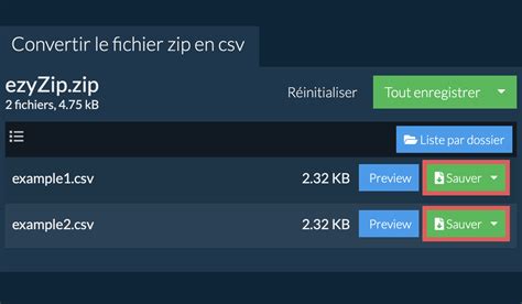 Convertir ZIP En CSV En Ligne Aucune Inscription Requise EzyZip