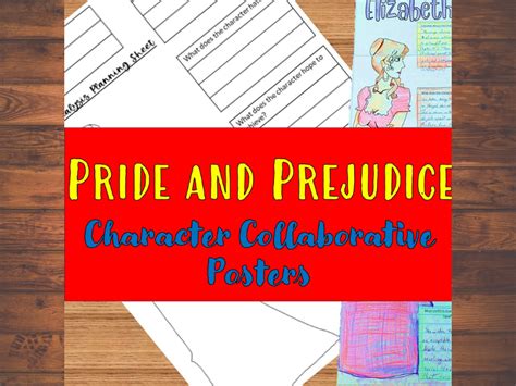 Pride and Prejudice Character Analysis Collaborative Posters | Teaching ...