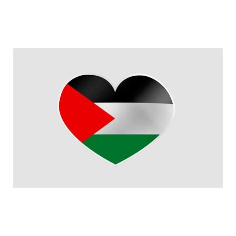 I Love Gaza Heart Sticker Decalshouse