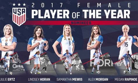 Five Named Finalists For Us Soccer Female Player Of The Year