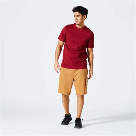 Men's Essentials Cotton T-Shirt - Burgundy