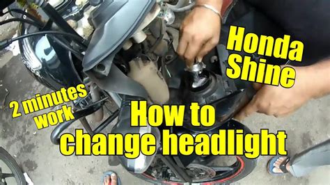 How To Change Headlights In Min Honda Shine Headlight Change