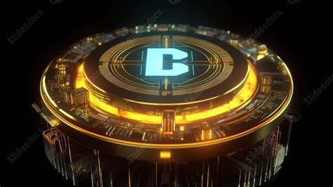 Fondo Ilustración 3D De La Moneda Binance Como Moneda Holográfica