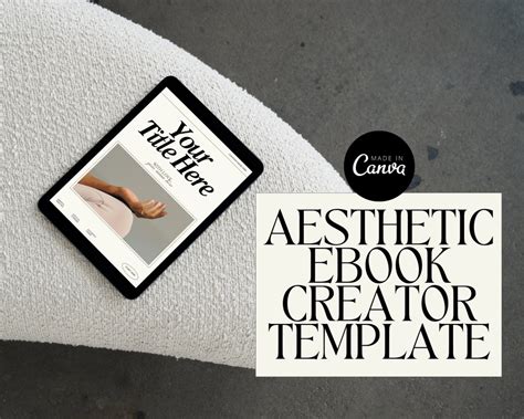 Aesthetic Ebook Creator Template Canva Ebook Template Lead Magnet