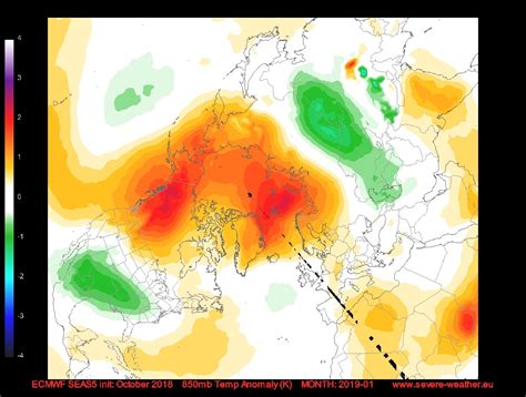 Ecmwf Seasonal 850mb Temperature Anomaly Forecast Severe Weather Europe