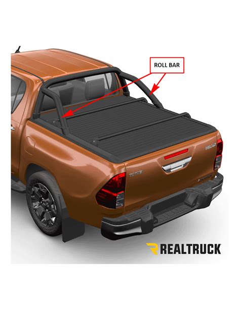 Roll Bar Negro Realtruck Toyota Hilux Revo D Cab Tv Rtcm