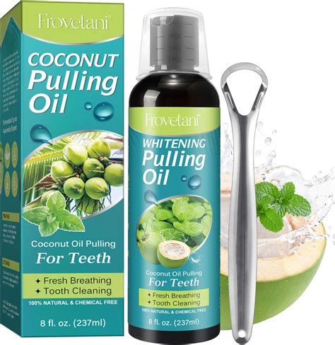 Amazon Coconut Pulling Oil With Mint 237ml Oil Pulling Mouthwash