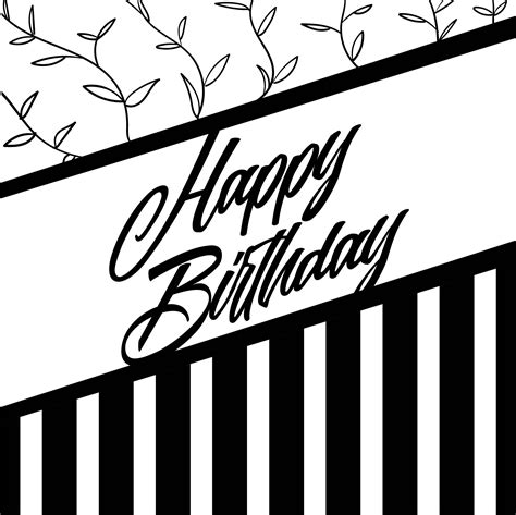 Free Printable Birthday Cards Black And White - Printable Templates