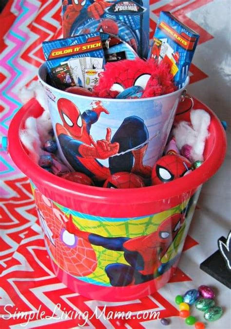 Diy Spiderman Easter Basket Simple Living Mama