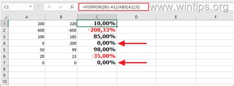 Como Calcular A Variação Percentual Entre Dois Números No Excel All Things Windows