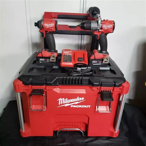 Milwaukee m18 fuel combo kit with rolling packout tool box for sale in ...