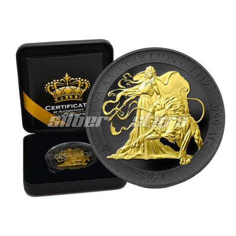 Oz Silber Niue Roaring Lion Gold Black Empire Edition